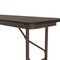 Correll Rectangle Commerical Folding Utility Table, 18" W, 48" L, 29" H, Melamine Laminate Top, Walnut CF1848M-01 - alternate 8